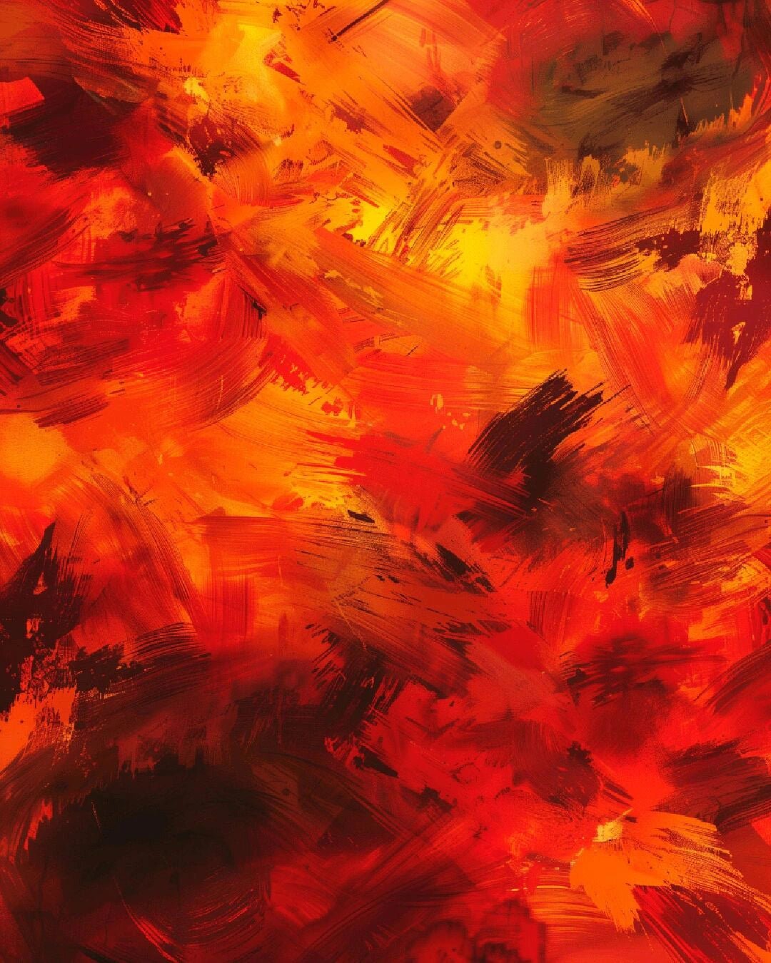 Abstract Autumn paint by numbers kit