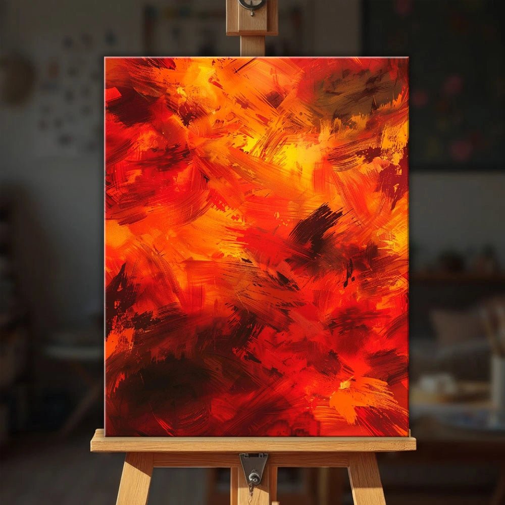Abstract Autumn paint by numbers kit