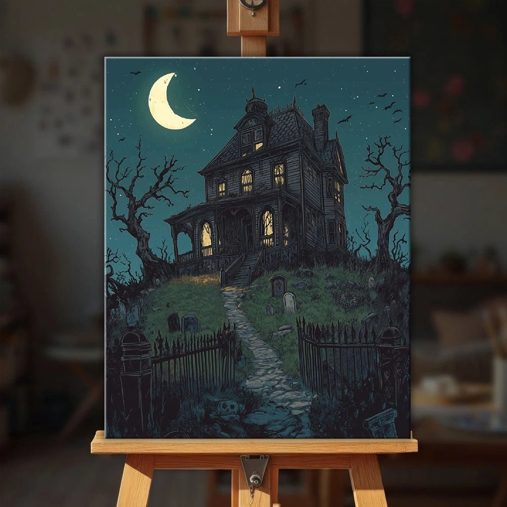 Abandoned Mansion paint by numbers kit