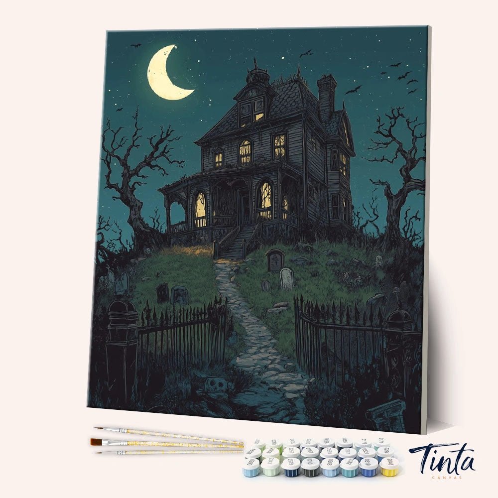 Abandoned Mansion paint by numbers kit