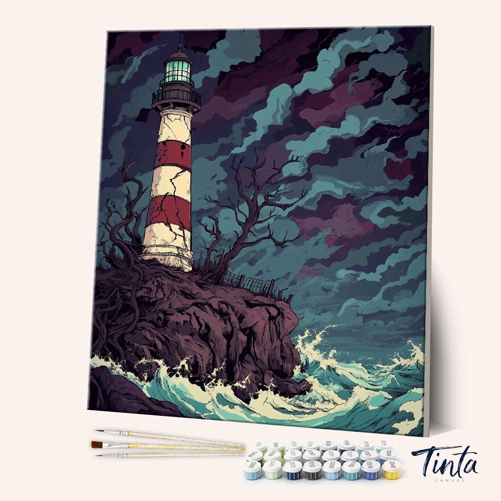Abandoned Lighthouse paint by numbers kit