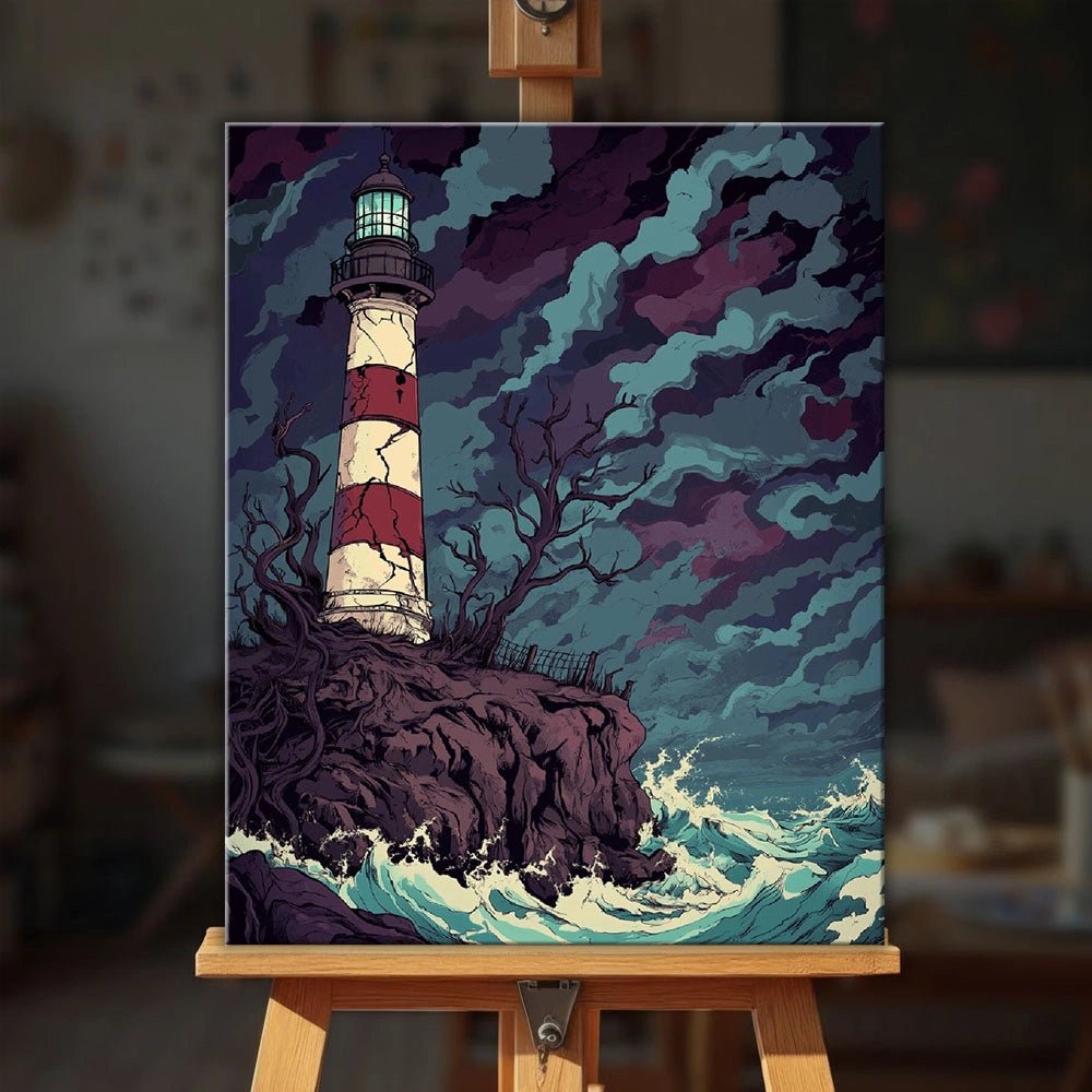Abandoned Lighthouse paint by numbers kit