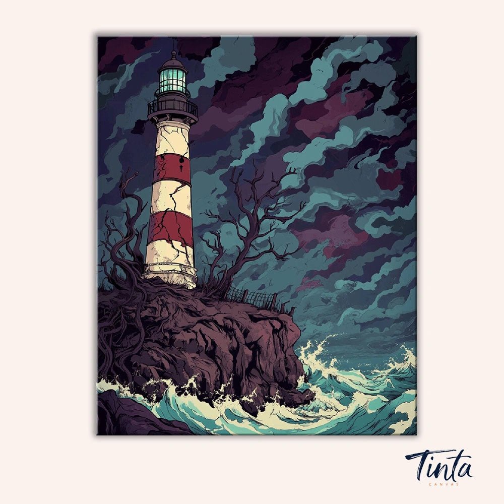 Abandoned Lighthouse paint by numbers kit