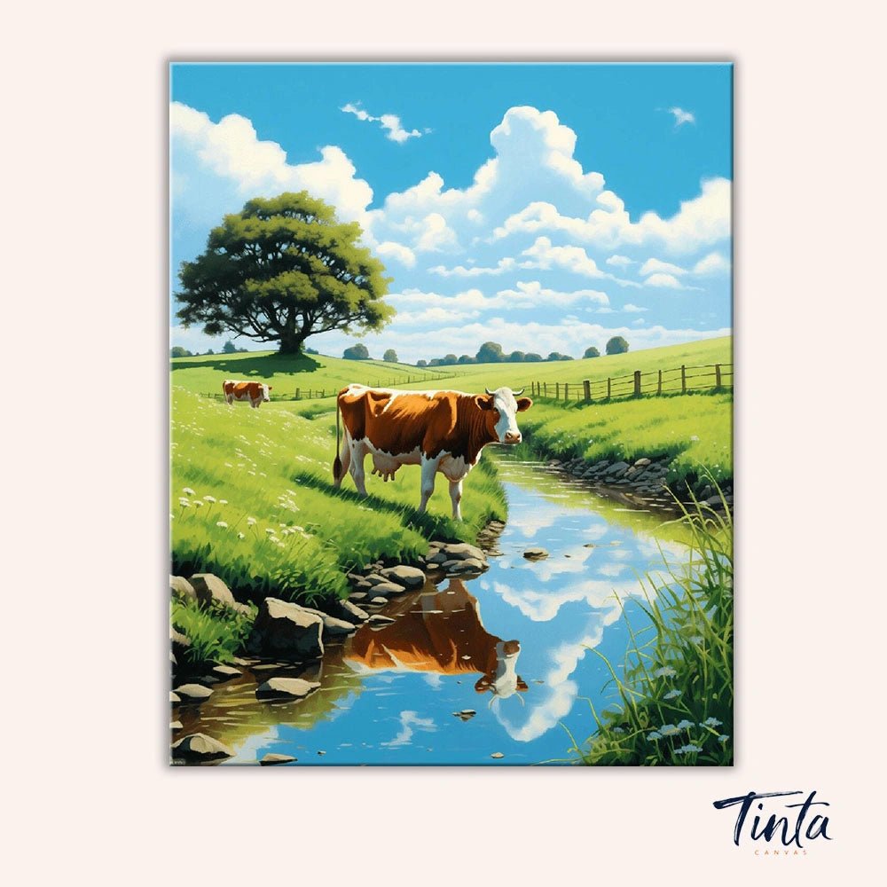 Bucolic Reflections paint by numbers kit