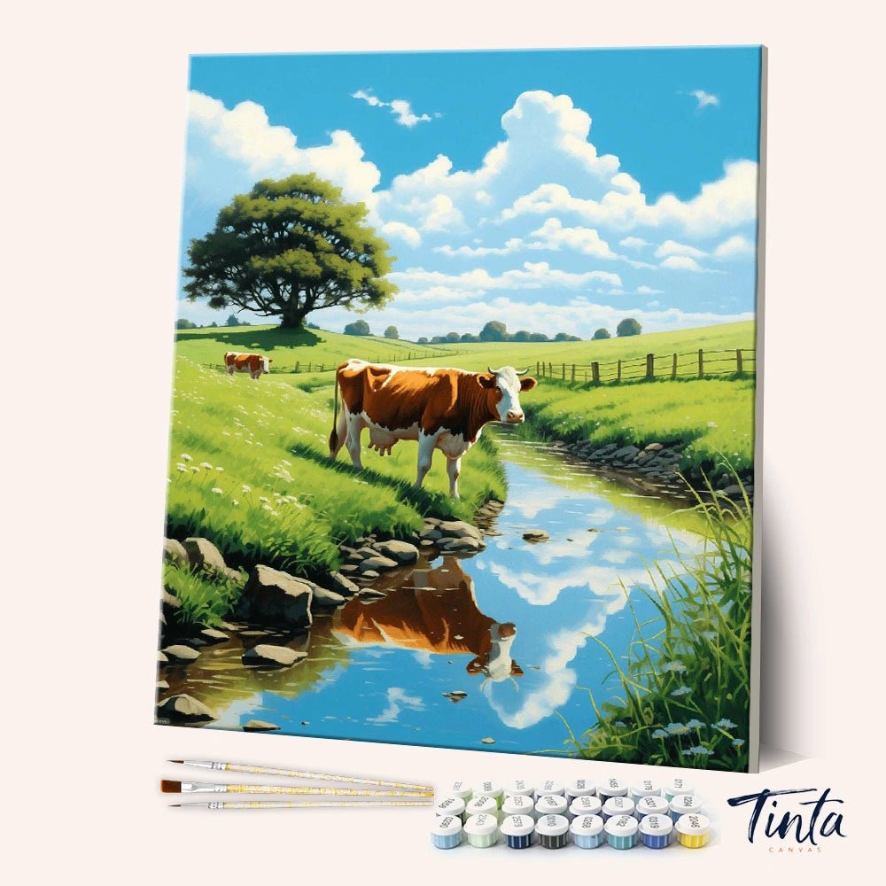 Bucolic Reflections paint by numbers kit