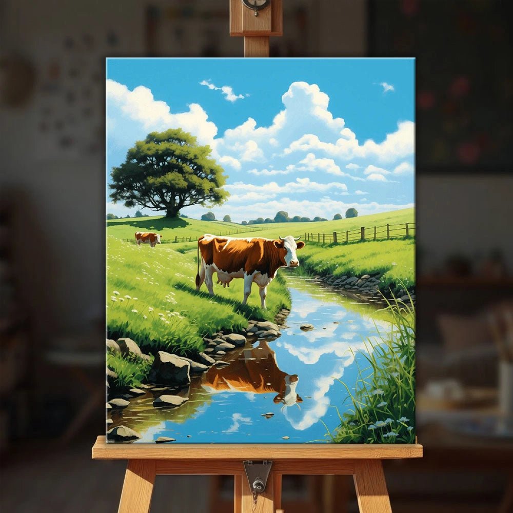 Bucolic Reflections paint by numbers kit