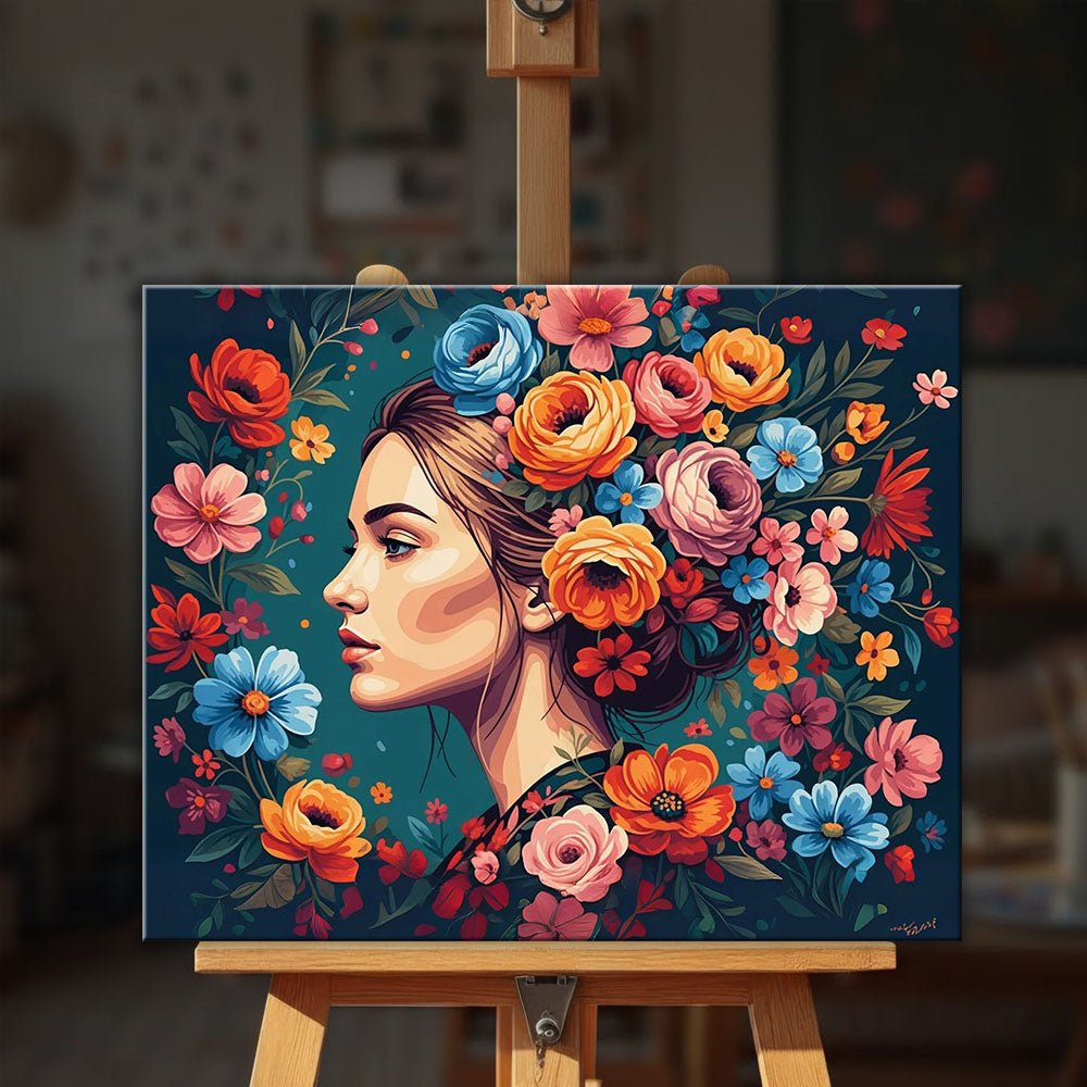 Crown of Petals paint by numbers kit