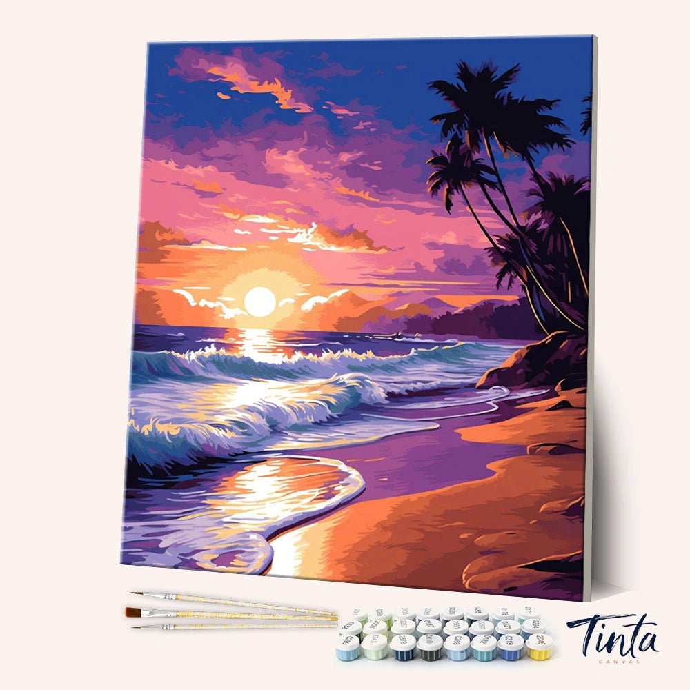 Sunset Tide Escape paint by numbers kit