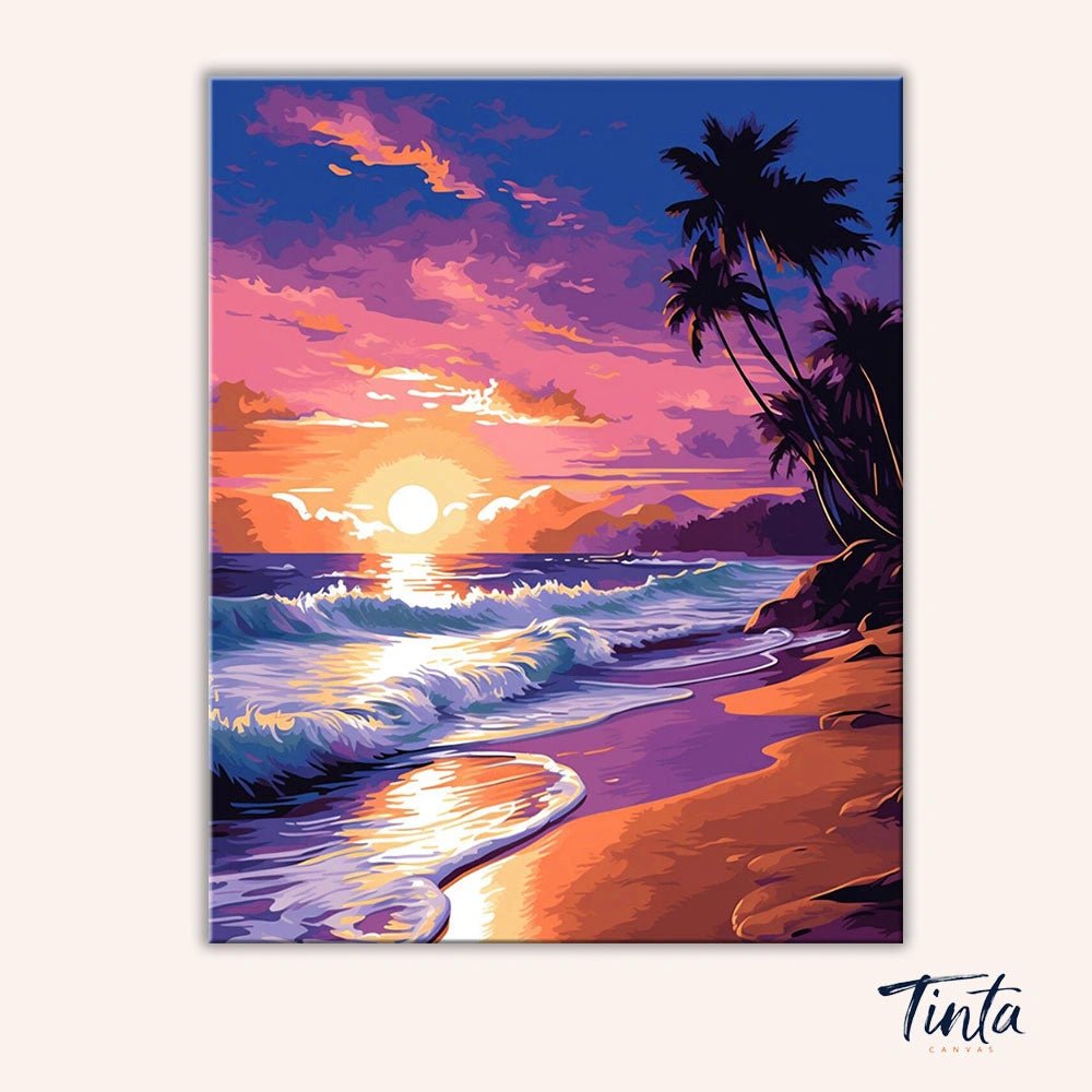 Sunset Tide Escape paint by numbers kit
