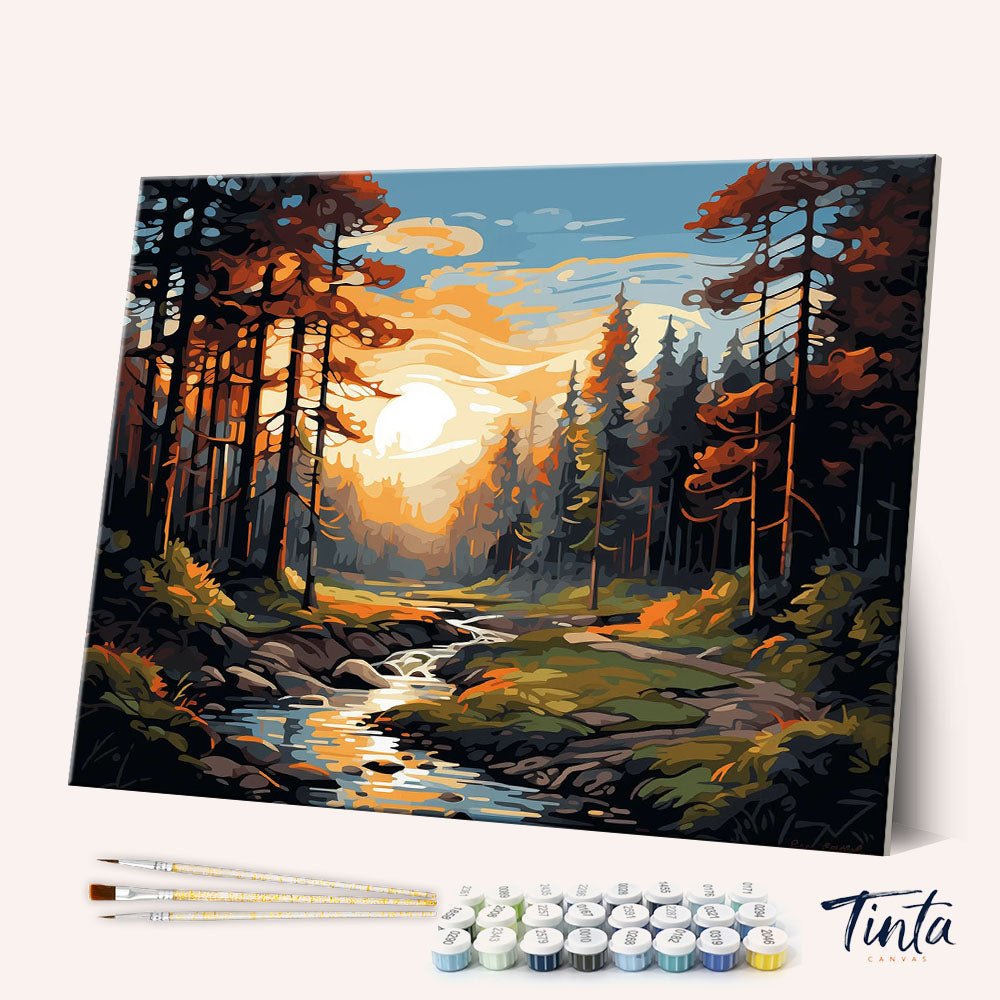 Forest Harmony paint by numbers kit