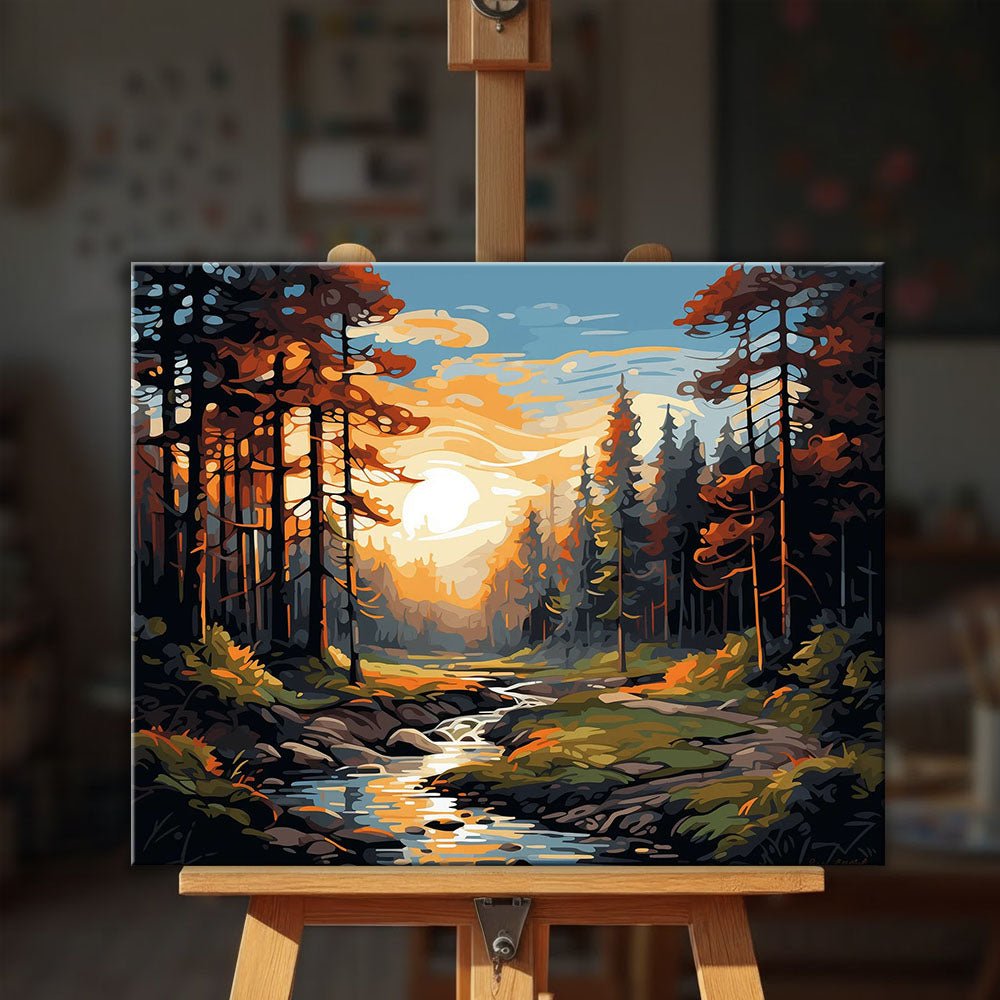 Forest Harmony paint by numbers kit