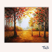Forest in Autumn paint by numbers kit