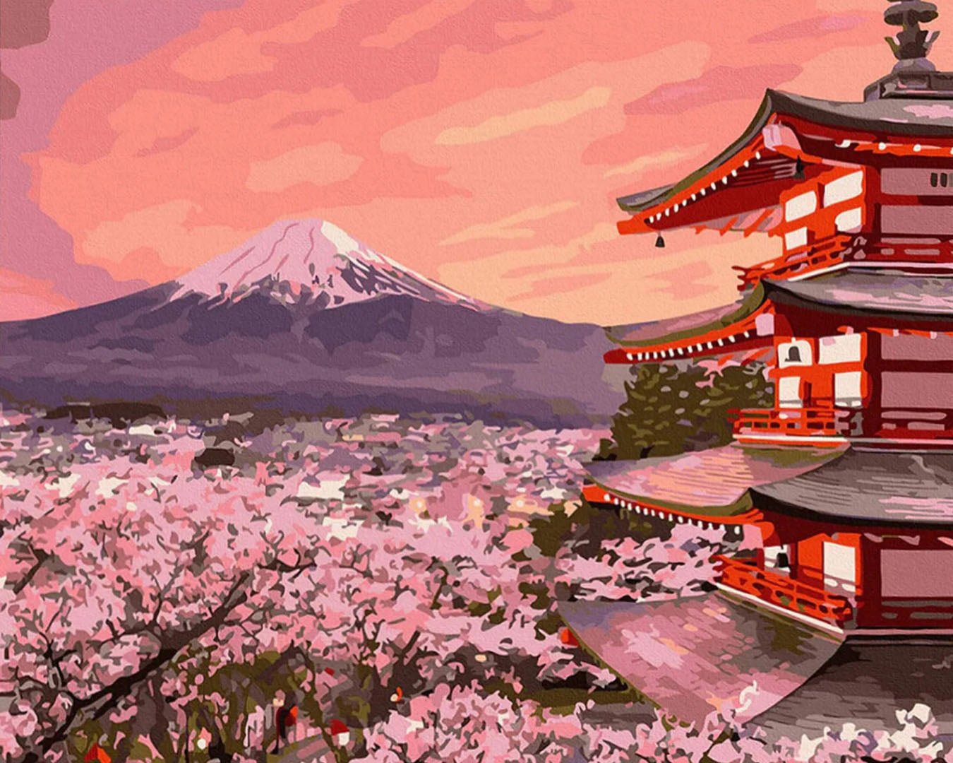 Fuji paint by numbers kit