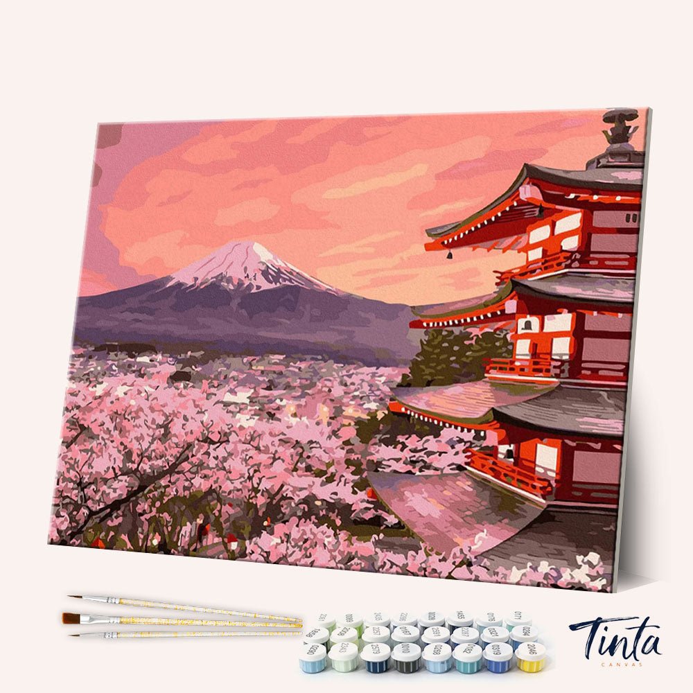 Fuji paint by numbers kit