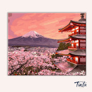 Fuji paint by numbers kit