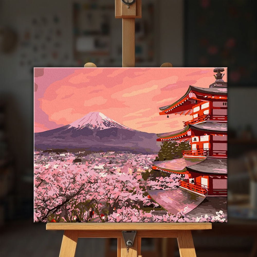 Fuji paint by numbers kit