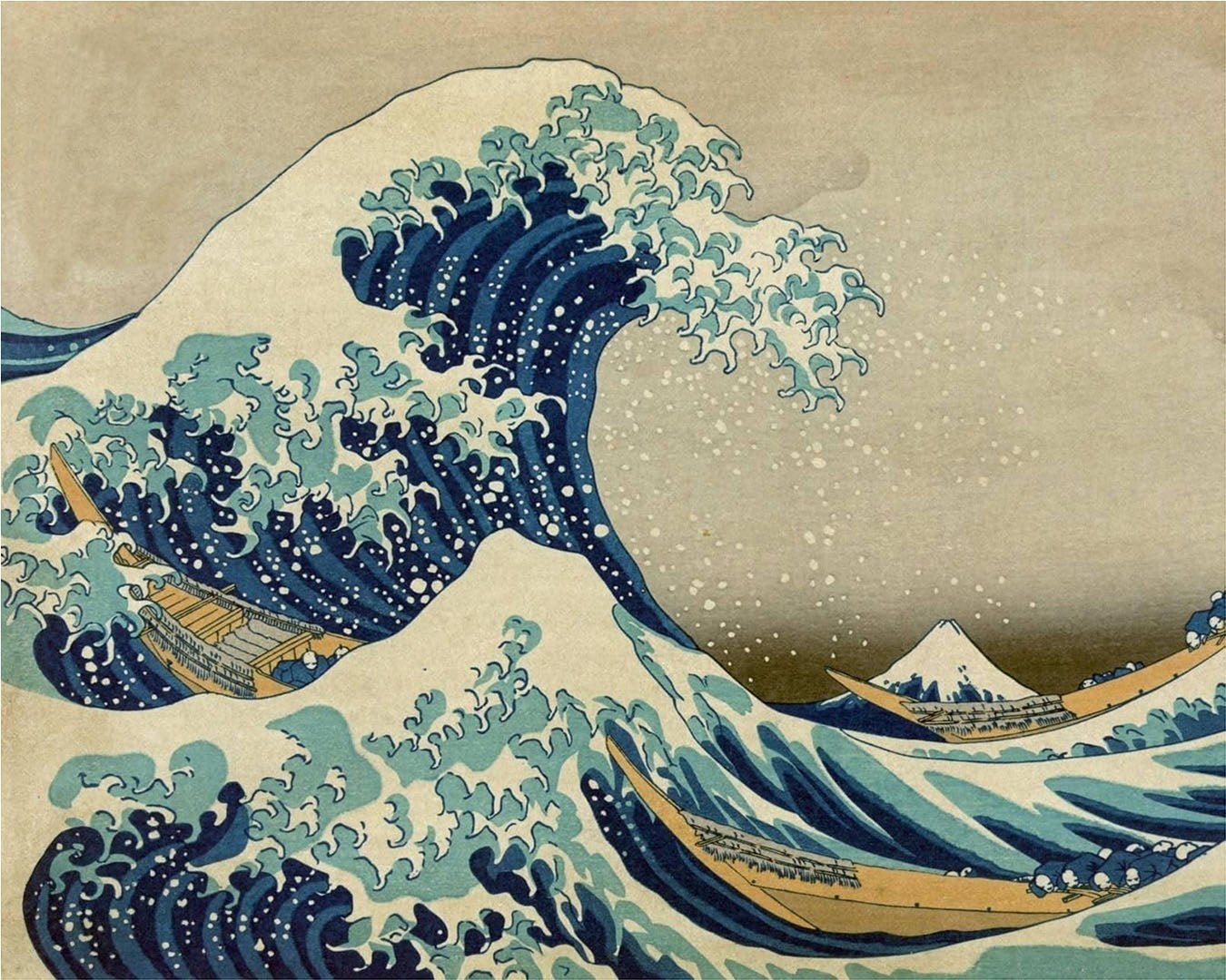 The Great Wave off Kanagawa paint by numbers kit