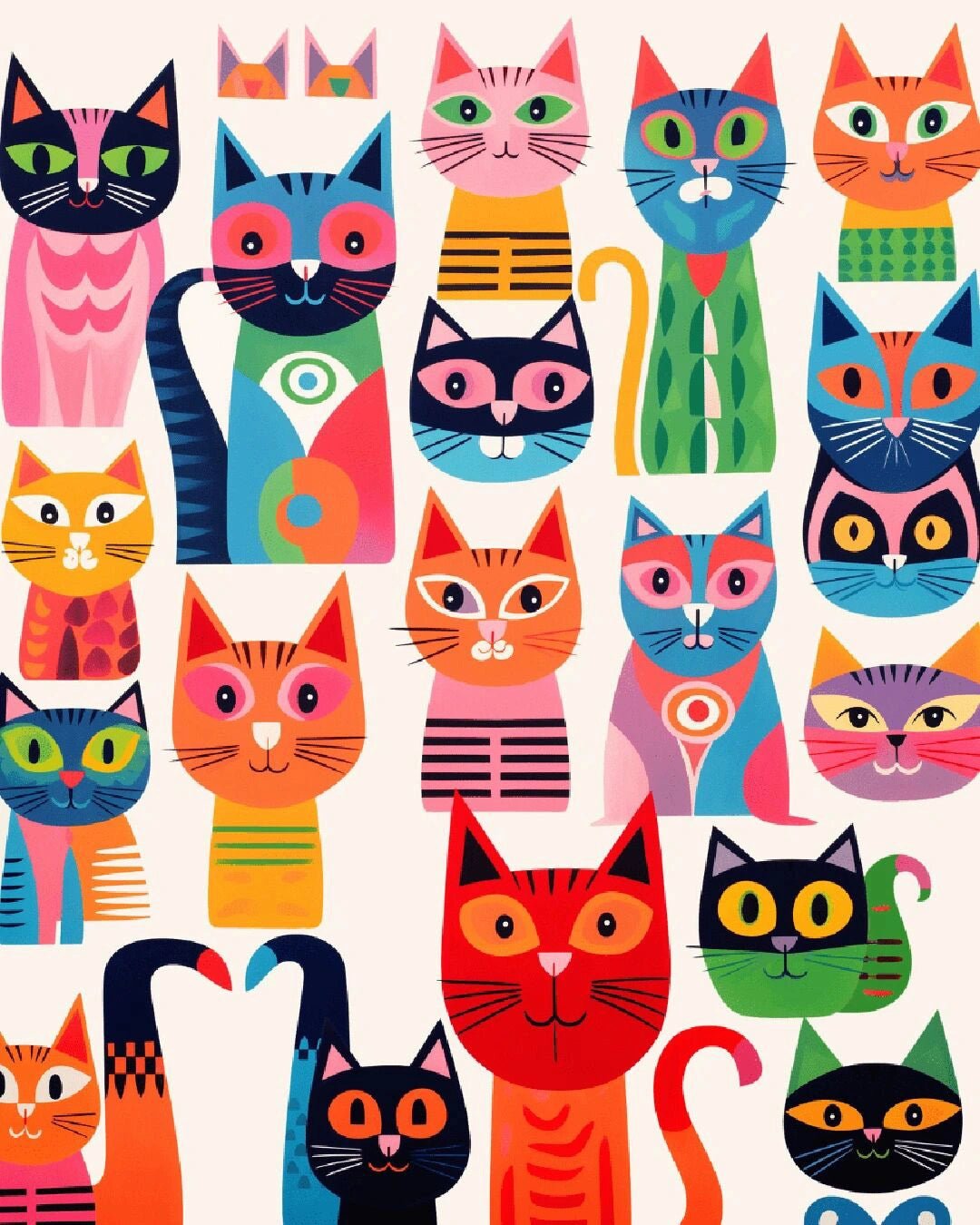 Cat Collection paint by numbers kit