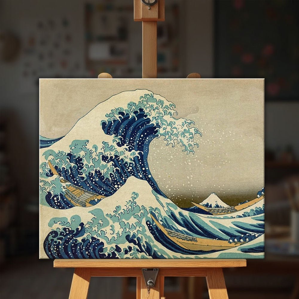 The Great Wave off Kanagawa paint by numbers kit