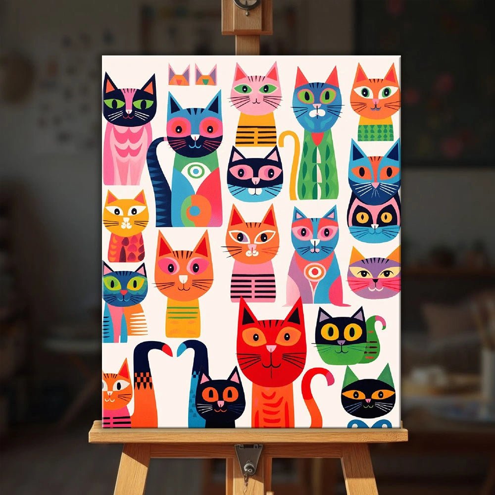 Cat Collection paint by numbers kit