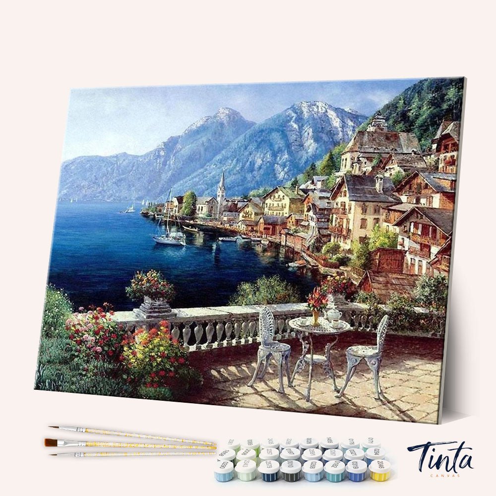 Hallstatt Lake paint by numbers kit