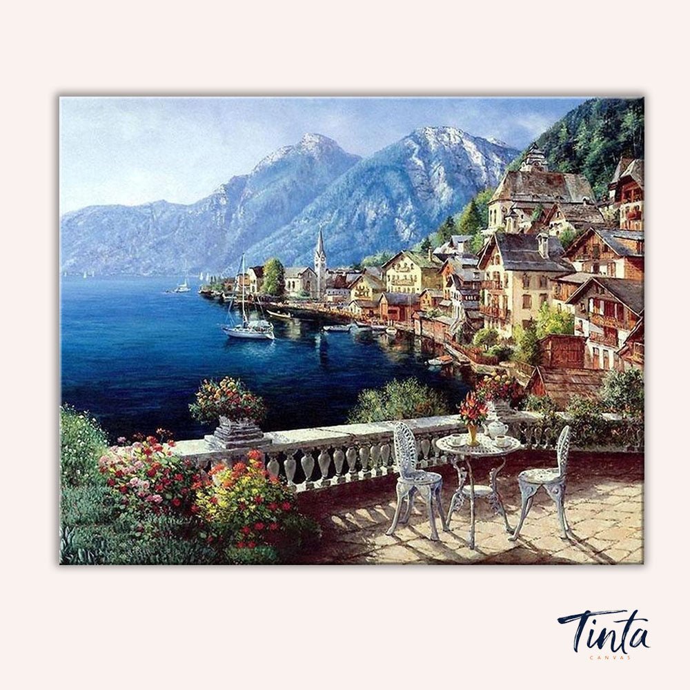 Hallstatt Lake paint by numbers kit