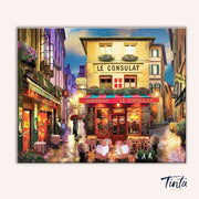 Le Consulat Restaurant Views paint by numbers kit
