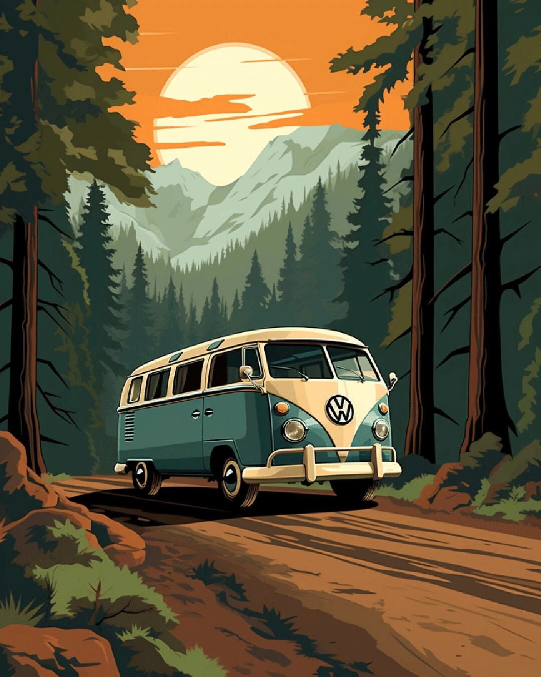 Camping Trip paint by numbers kit