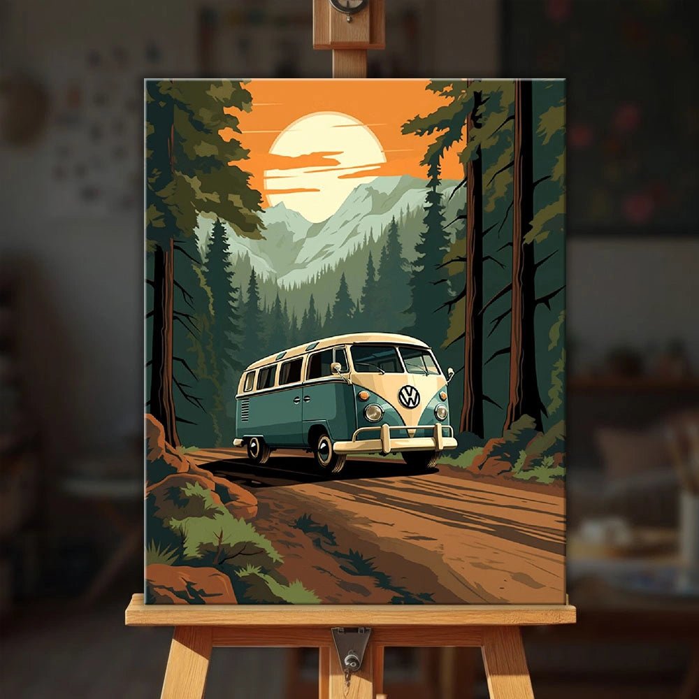 Camping Trip paint by numbers kit