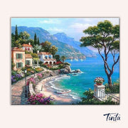 Mediterranean Seaside paint by numbers kit