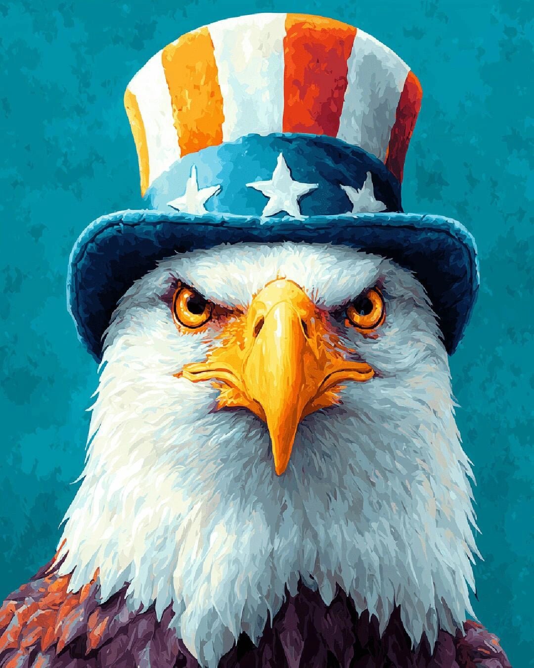 Freedom Stare paint by numbers kit