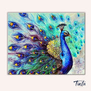Colorful Peacock paint by numbers kit