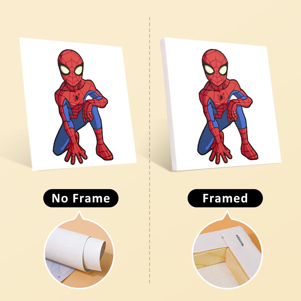 Web Hero Minis - Mini Paint by Numbers Kit (6 Pieces) paint by numbers kit