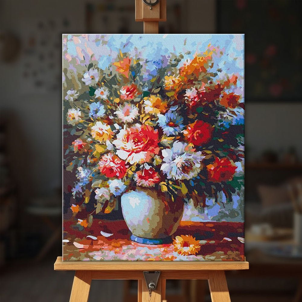 Garden Flowers paint by numbers kit