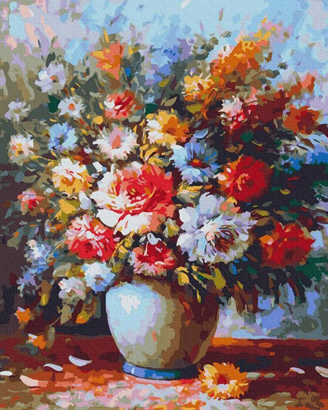 Garden Flowers paint by numbers kit