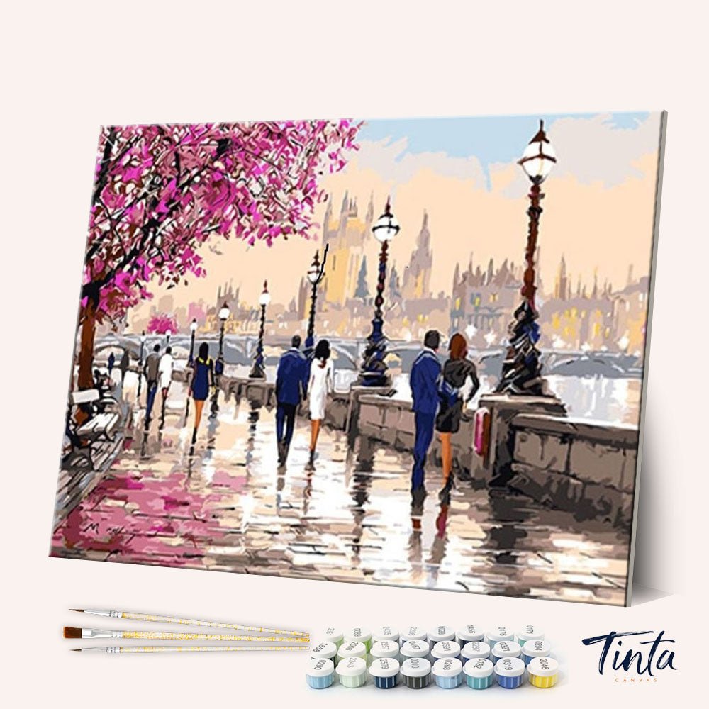 Romantic Raining Park London