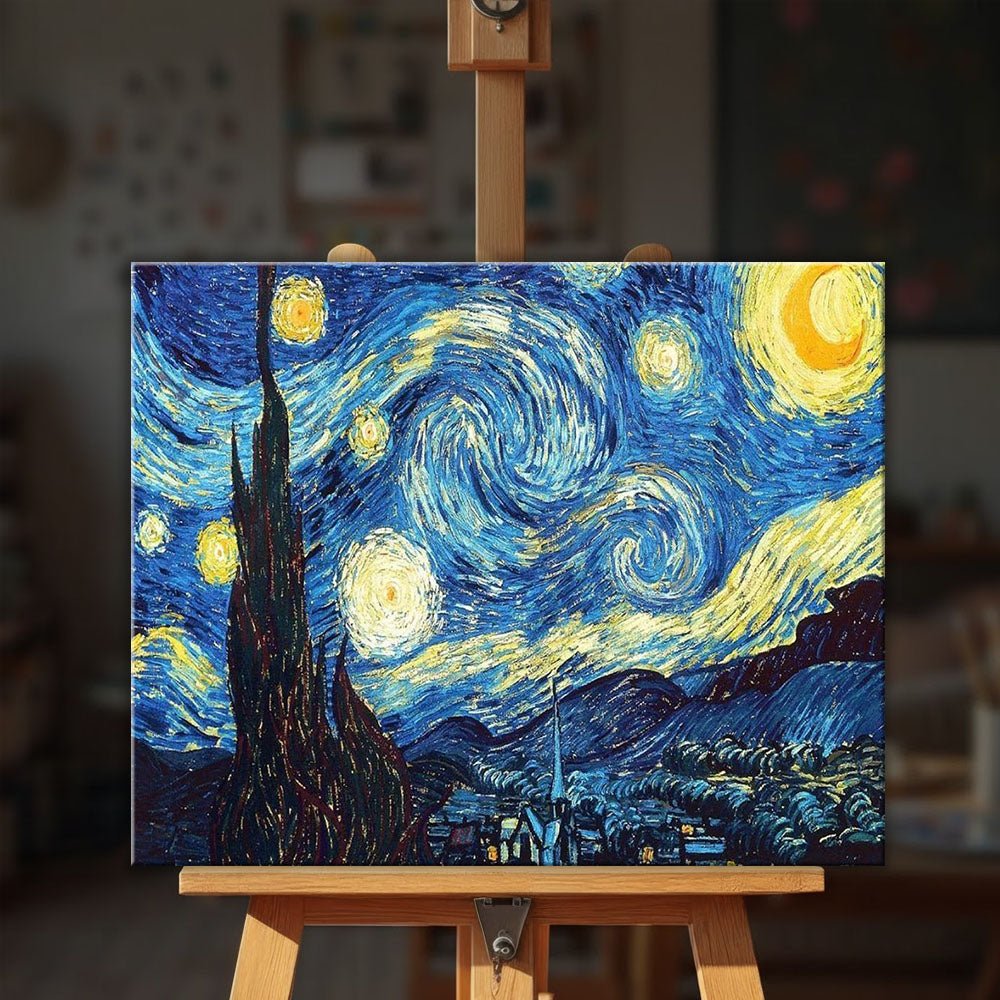 The Starry Night - Vincent van Gogh Paint by Numbers Kit – Tinta