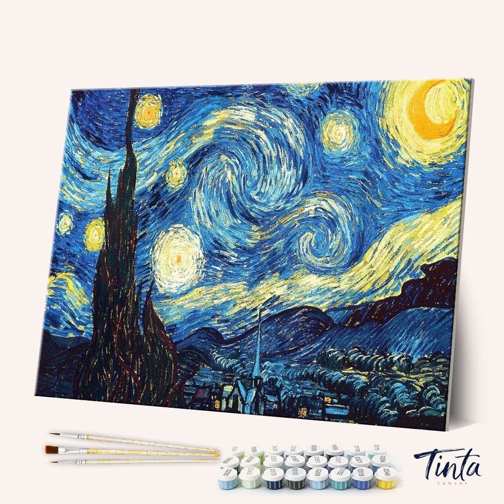 The Starry Night - Vincent van Gogh paint by numbers kit