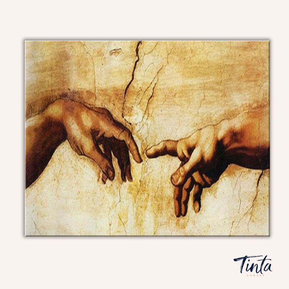 The Creation of Adam paint by numbers kit