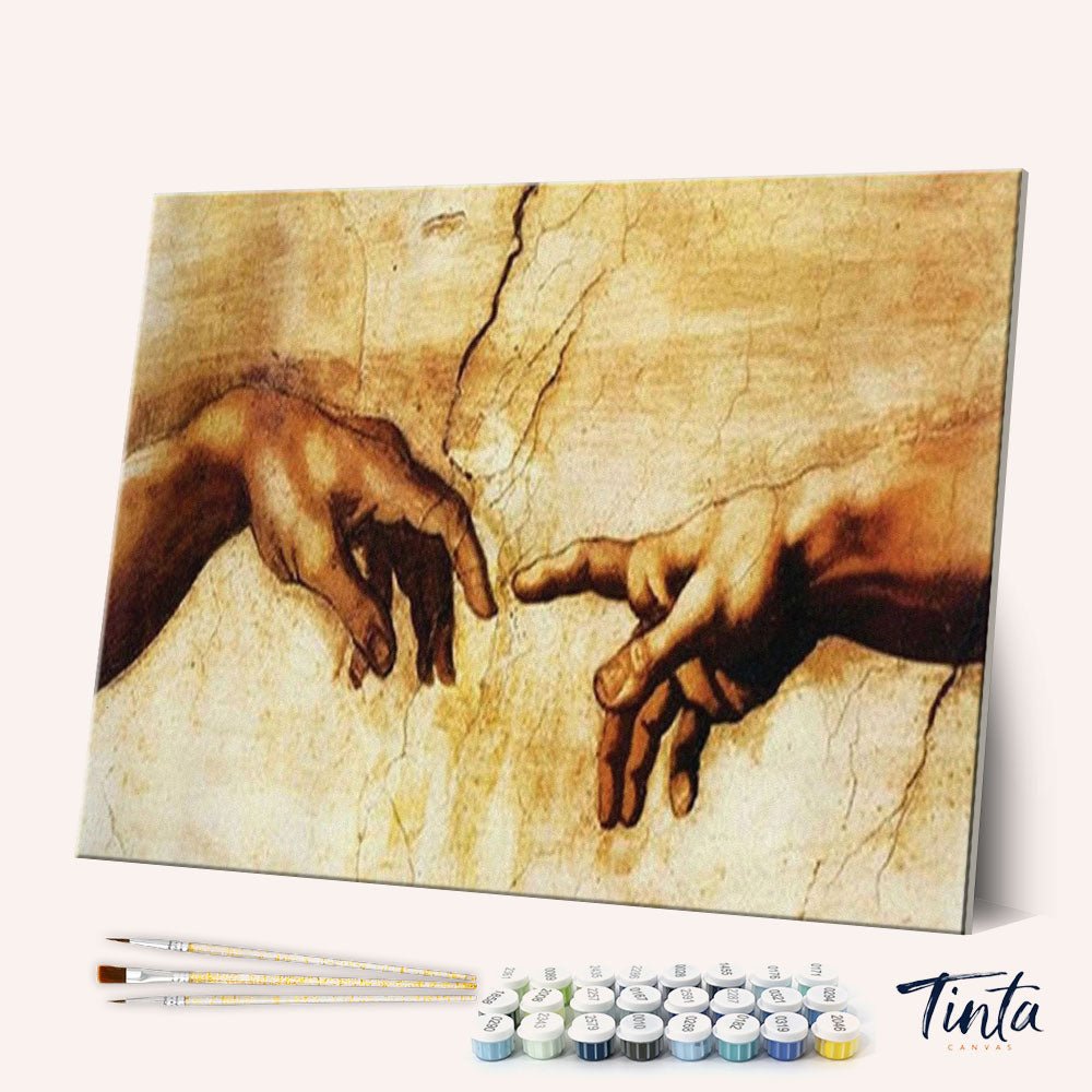 The Creation of Adam paint by numbers kit