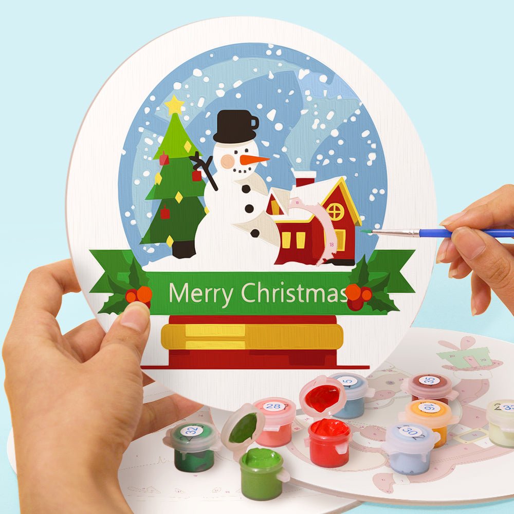 Santa’s Merry Moments (4 Pieces) paint by numbers kit