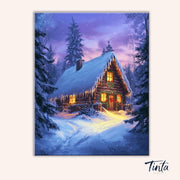 Home for the Holidays paint by numbers kit