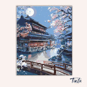 Kyoto Shrine paint by numbers kit