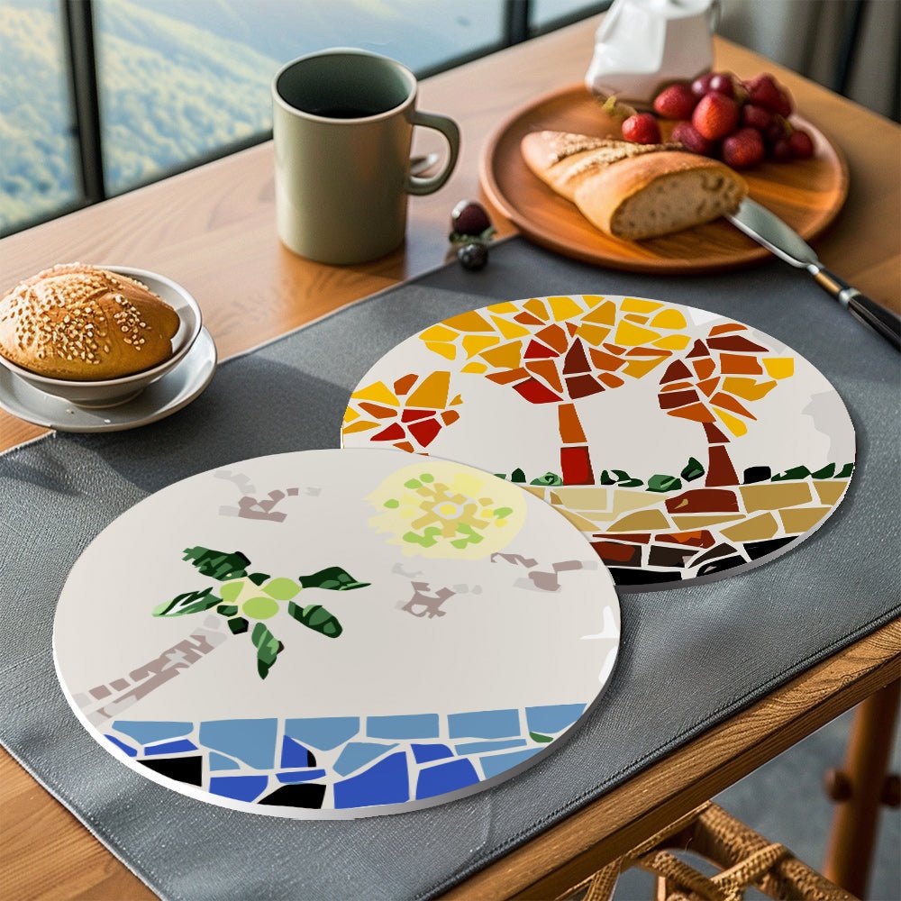 Sunstone Palms (6 Pieces) paint by numbers kit