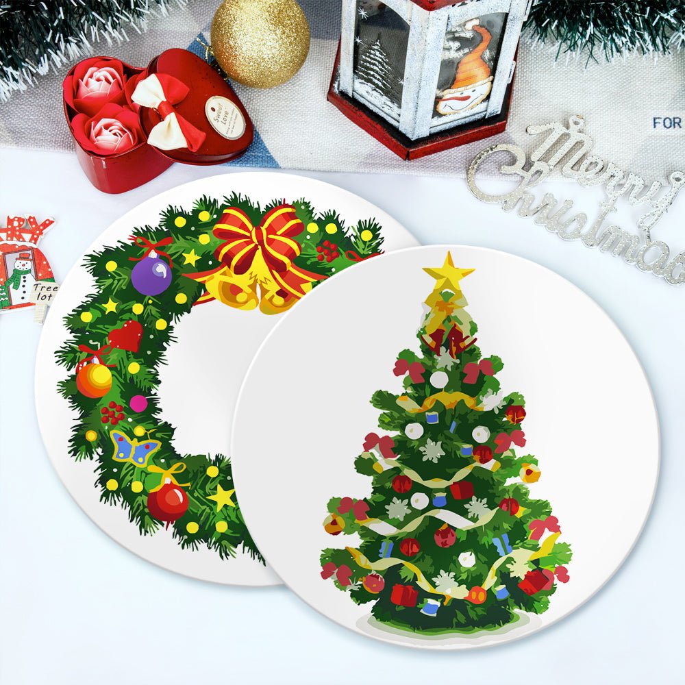 Evergreen Celebration (4 Pieces) paint by numbers kit