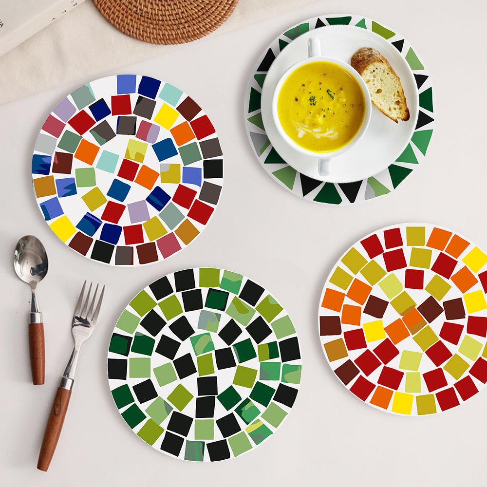 Chromatic Geometry (6 Pieces) paint by numbers kit