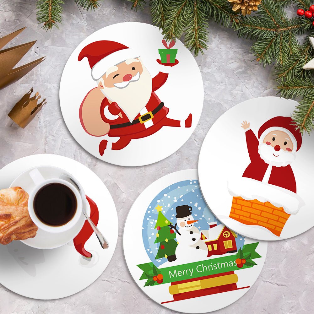 Santa’s Merry Moments (4 Pieces) paint by numbers kit