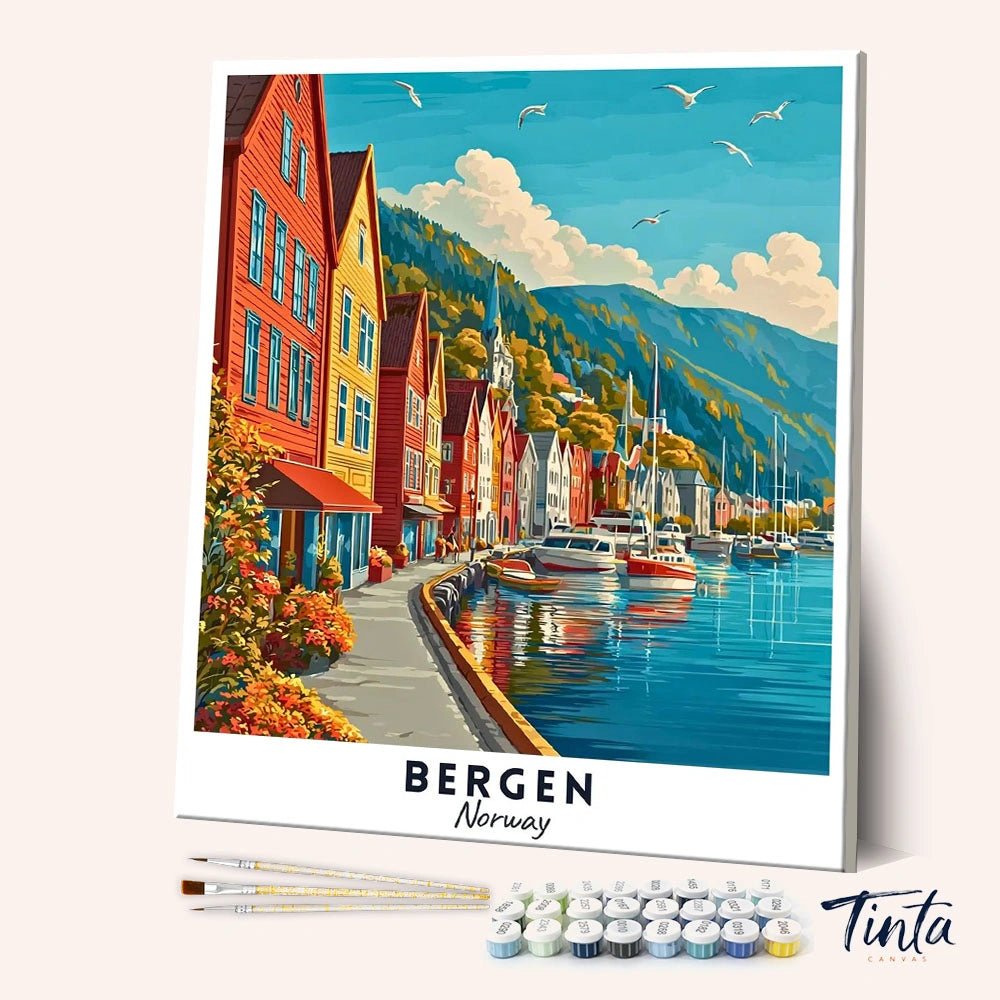 Bergen - Póster de viaje