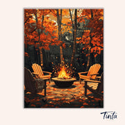 Autumn Ember paint by numbers kit