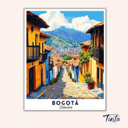 Bogotá - Travel Poster paint by numbers kit